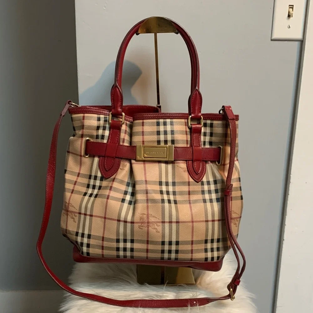Authentic Burberry slouch 3 way bag